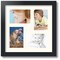 ArtToFrames Collage Photo Picture Frame with 4 - 4x6 inch Openings, Framed in Black with Over 62 Mat Color Options and Regular Glass (CSM-3926-178)